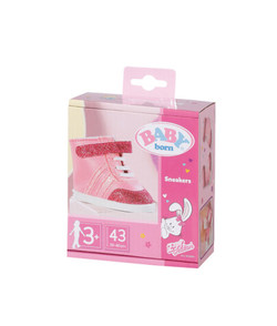 DUKKEKLÆR - BABY BORN SNEAKERS ROSA 43CM Rosa - Baby Born