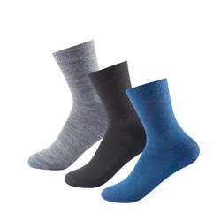 Devold Daily Merino Medium Sock 3pk Indigo Mix - Devold