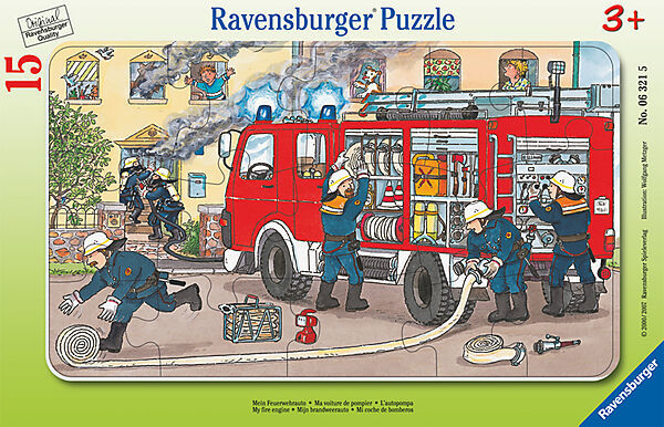 Ravensburger plate puslespel 15 biter - My fire engine