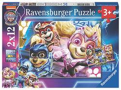 Ravensburger puslespill 2x12 Unstoppable Pups 2x12 - Ravensburger