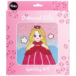 DIAMOND DOTS PRINSESSE 18X18CM Prinsesse - Salg