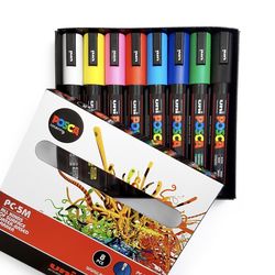 Posca PC-5M Basic 8-pk Posca PC-5M Basic 8-pk - Posca