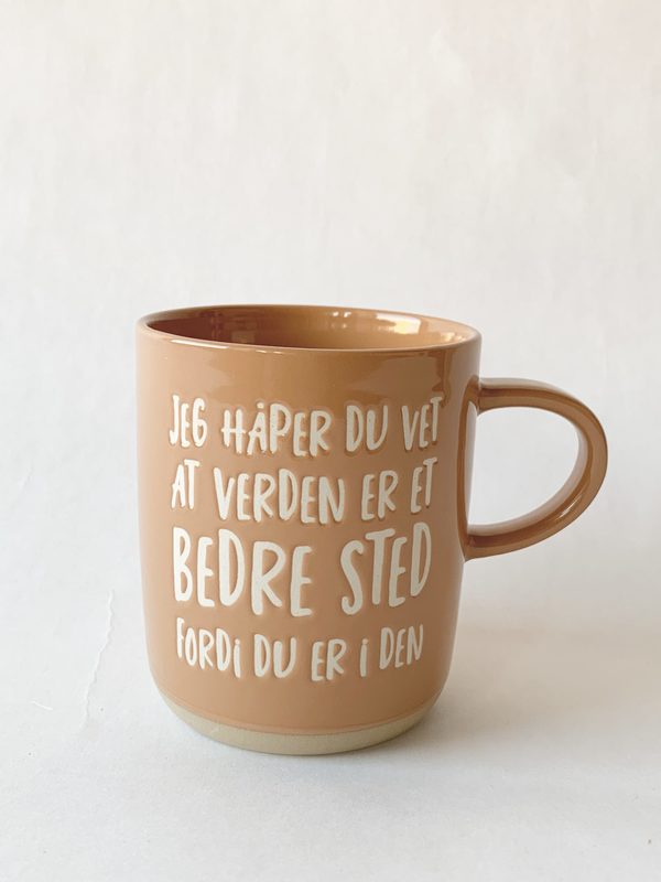 Krus H 9,5 Cm “Verden Et Bedre Sted”