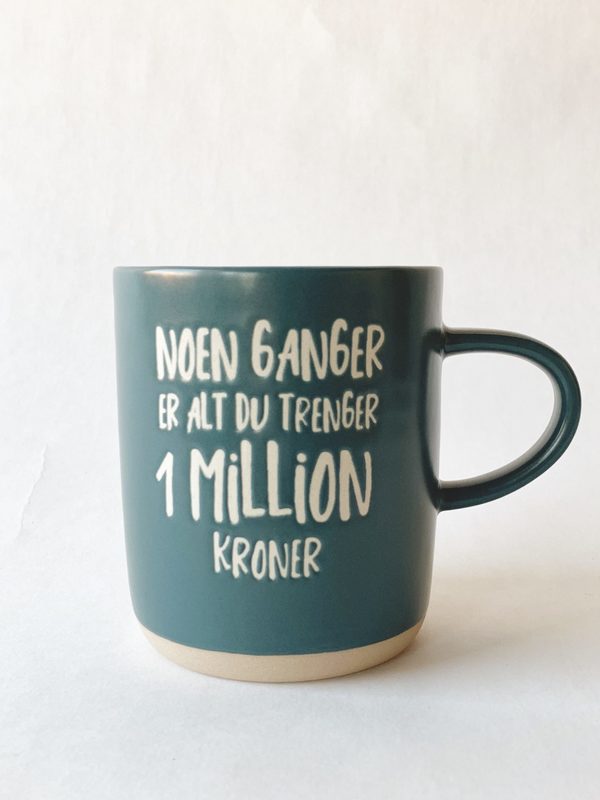 Krus H 9,5 Cm “1 Million Kroner”