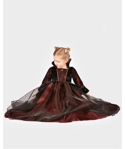 Den gode feen Vampyrkjole sort/rød 5-6år