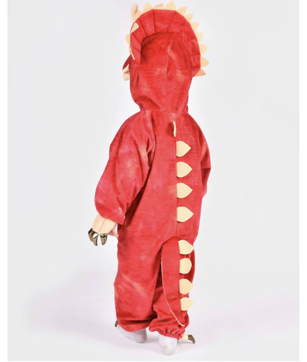 Den gode feen Dinosaurdrakt Triceratops 4-5år