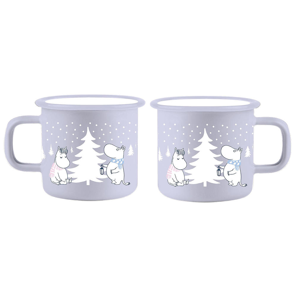 Mummi emaljekrus  - 2,5 dl Snøfall - Muurla