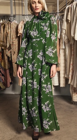 Spring Maxi Dress-PS24 Green Rose - by TiMo