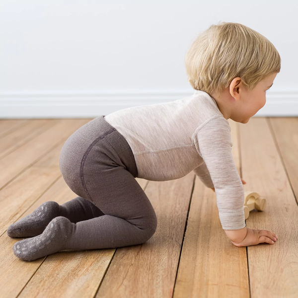 Lillelam Ullstrømpebukse antiskli