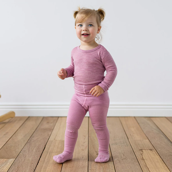 Lillelam Ullstrømpebukse antiskli