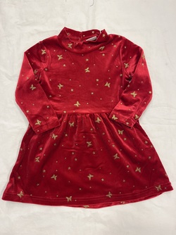 NMFRIFLY LS VEL DRESS Jester Red - Name It