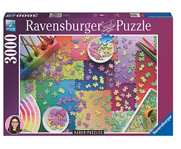 Ravensburger puslespill 3000 Puzzles on Puzzles