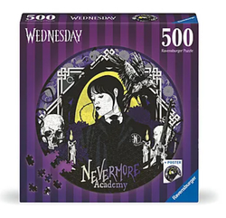 Ravensburger puslespill 500 Wednesday - rundt puslespill Rund, 500 biter - Ravensburger