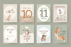 Milepælskort baby - nynorsk  Nynorsk - Design kort