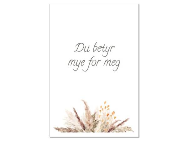 Du betyr mye for meg | 10x15 cm