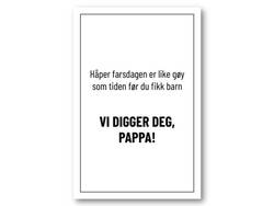  Håper farsdagen er like gøy | 10x15 cm ikke relevant - Papirkort.no