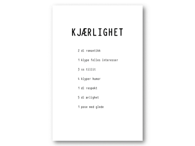  Kjærlighet | 10x15 cm ikke relevant - Papirkort.no
