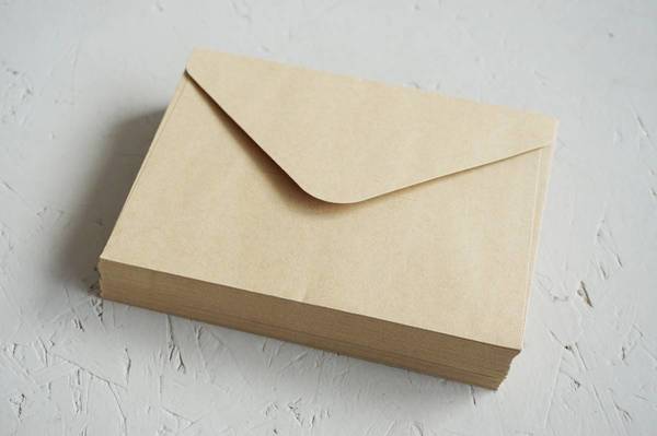 Konvolutt C6, natur, uten lim