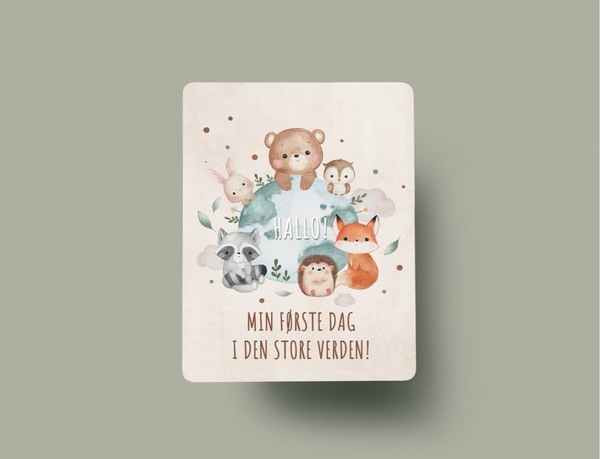 Milepælskort baby - bokmål 