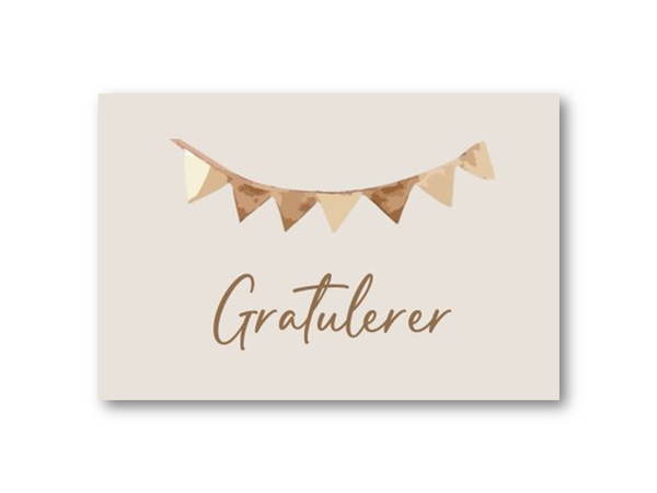 Gratulerer | 10x15 cm