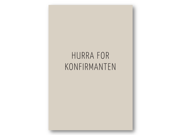 Hurra for konfirmanten | 10x15 cm
