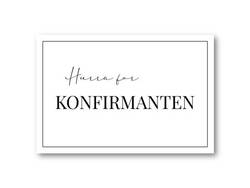 Hurra for konfirmanten | 10x15 cm ikke relevant - Papirkort.no