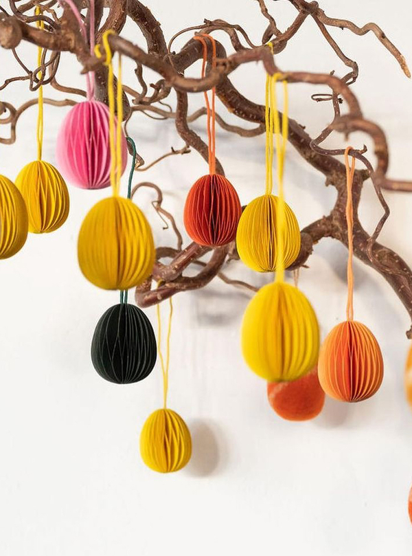 Påskeegg Gul, Papir 6pk