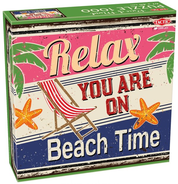 Puslespill Relax you are on beach time 1000b