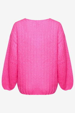 Joseph Knit Sweater   Bright Pink - Noella