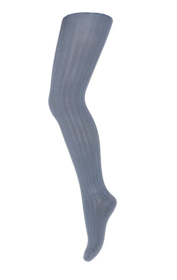 Cotton rib tights stone blue - MP 