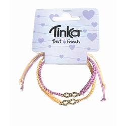 ARMBÅND 2STK ROSA/LILLA M/STENER TINKA BEST FRIENDS 2stk, armbånd - Tinka