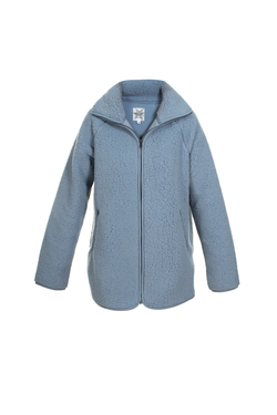 Blue Aria Teddyfleece Jacket Ashley Blue - Blue Sportswear