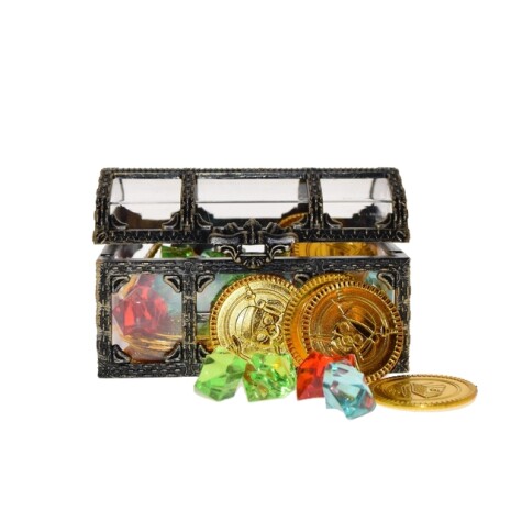 SKATTEKISTE M/ GULL OG DIAMANTER