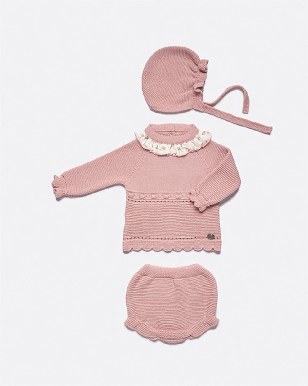 Knit set baby clothes