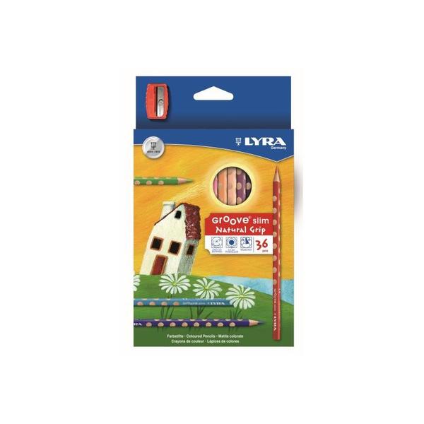 LYRA FARGEBLYANTSETT 36 STK LYRA GROOVE SLIM M/PISSER