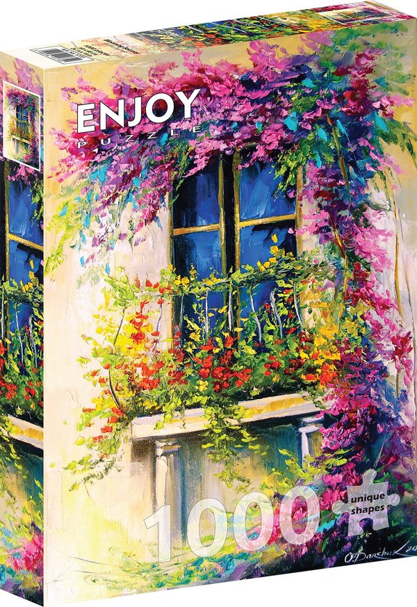 Enjoy puslespill 1000 Blooming Balcony
