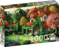 Enjoy puslespill 1000 Cottage in the Forrest - levering i Mai 1000 brikker - Enjoy puzzle