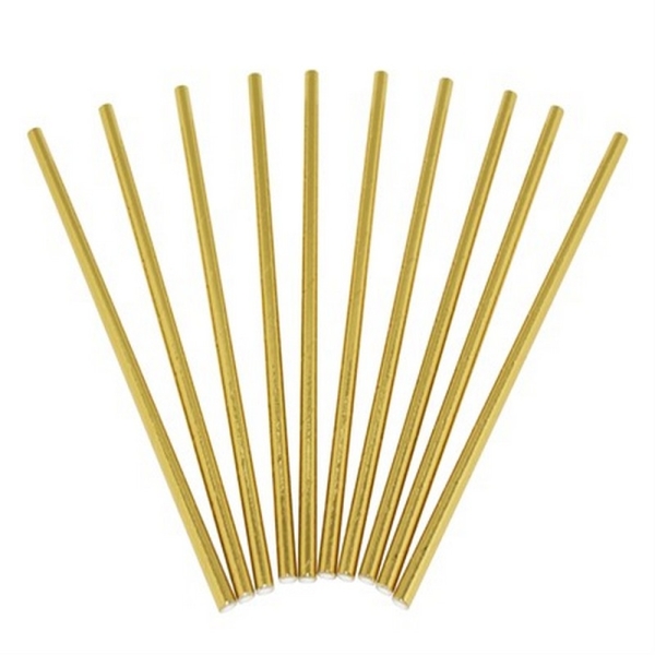 Papir sugerør 24pk - Gull