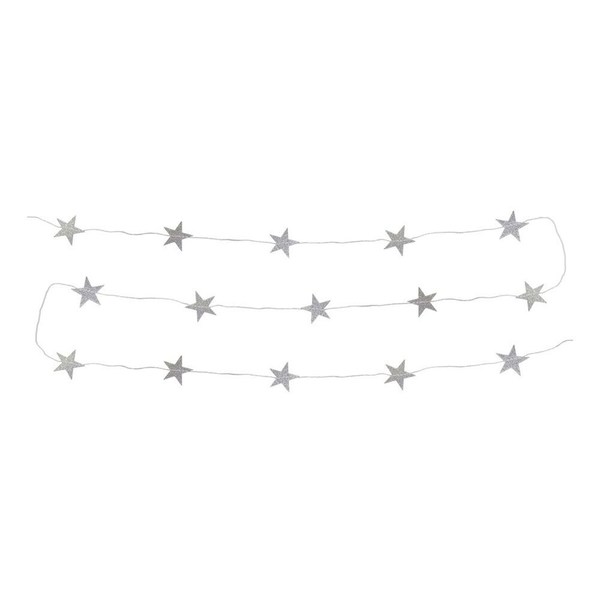 Stjernegirlander Sølv/Glitter stjerner