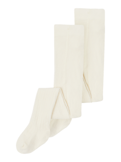 NKNPANTYHOSE RIB 2P NOOS White Alyssum - Name It