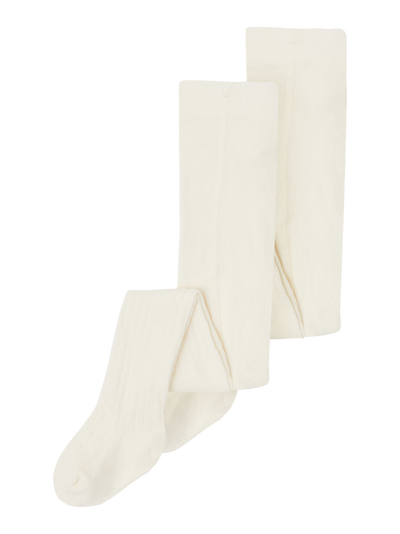NKNPANTYHOSE RIB 2P NOOS White Alyssum - Name It