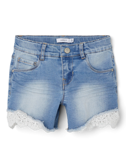 NKFSALLI SLIM DNM SHORTS 5372 Medium Blue Denim - Name It