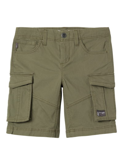 NKMRYAN REG TWI L SHORTS 6776-BA NOOS DEEP LICHEN GREEN - Name It