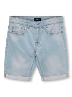 KOBPLY SHORTS JOGGER LIGHT BLUE DENIM - Kids Only 