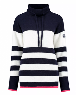 Holebrook Angelika Windstopper genser Navy/white - Holebrook