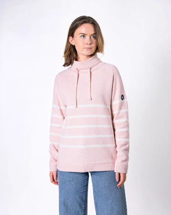 Holebrook Angelika Windstopper genser Flamingo/Off White - Holebrook