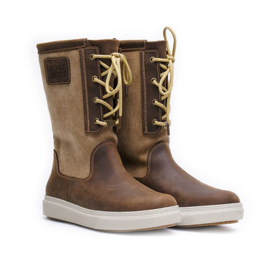 Boatboot high cut Brun/Canvas - BOATBOOTH