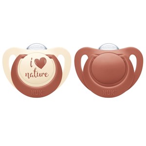 NUK for nature smokk - rød 18-36mnd 2pk