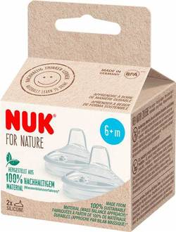 Nuk for nature drikketut, silikon 2pk 2pk drikketut - NUK