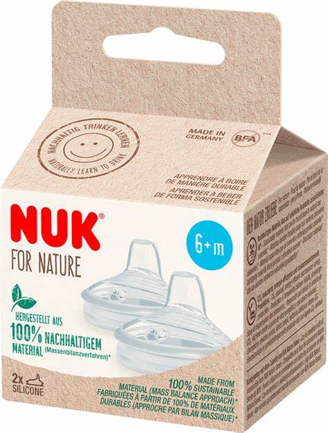 Nuk for nature drikketut, silikon 2pk